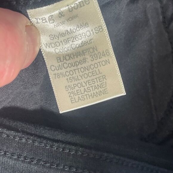 Rag & Bone Nina High Rise Ankle Skinny Jeans In Black Hampton Sz 26 - Picture 9 of 14